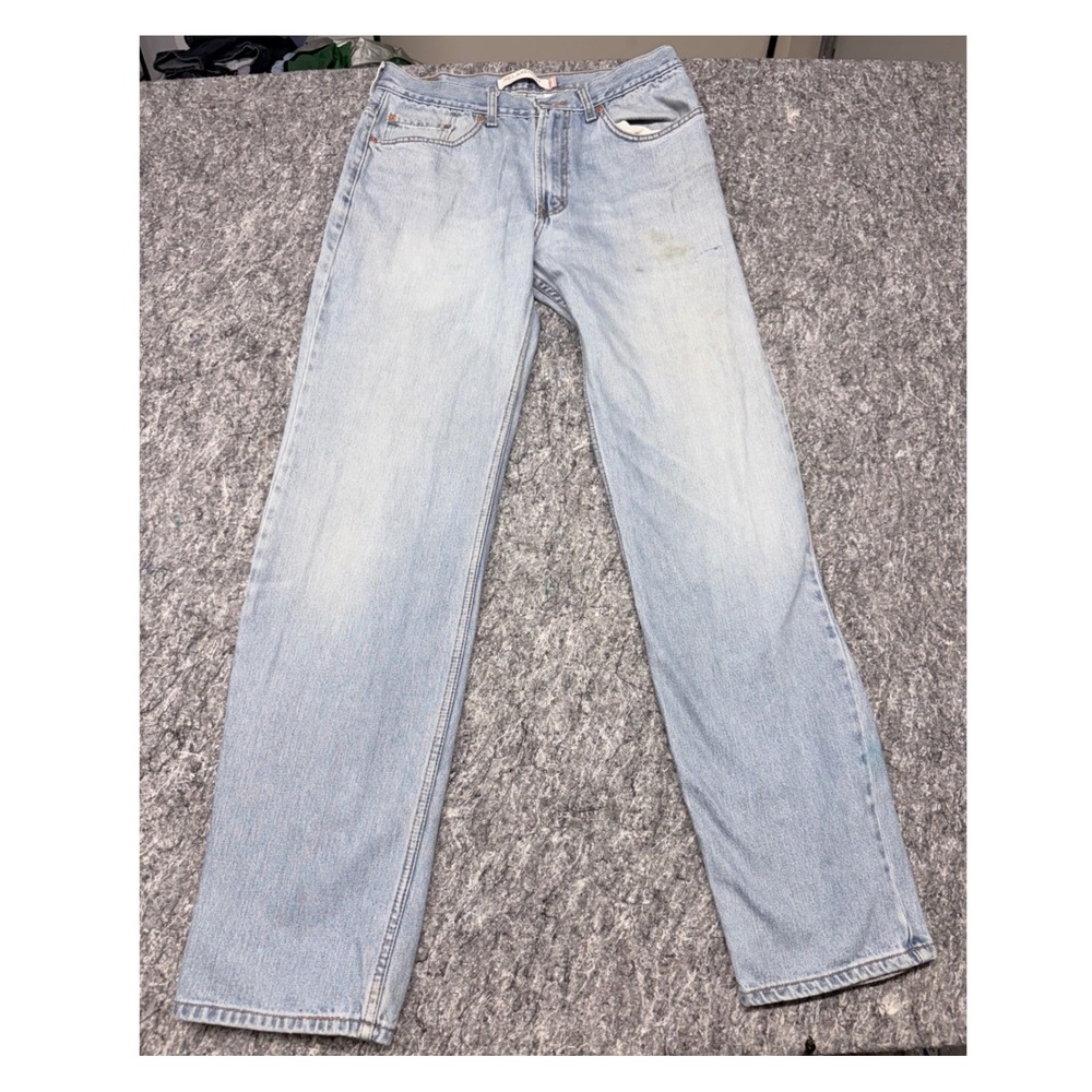 Levis 550 Relaxed Fit Jeans Mens W34 L36 Light Wash‎ Denim Blue 550-0251